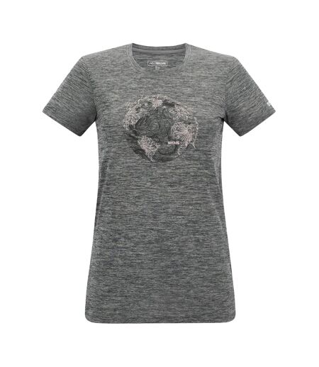Womens/ladies Fingal World T-shirt Dark Storm Marl Regatta