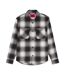 Mens Erato Plaid Long-sleeved Shirt Black Hugo-1