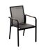 Fauteuil de jardin empilable en aluminium Aroha