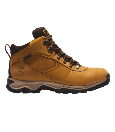 Mens Mt. Maddsen Leather Mid Cut Waterproof Hiking Boots Wheat Timberland