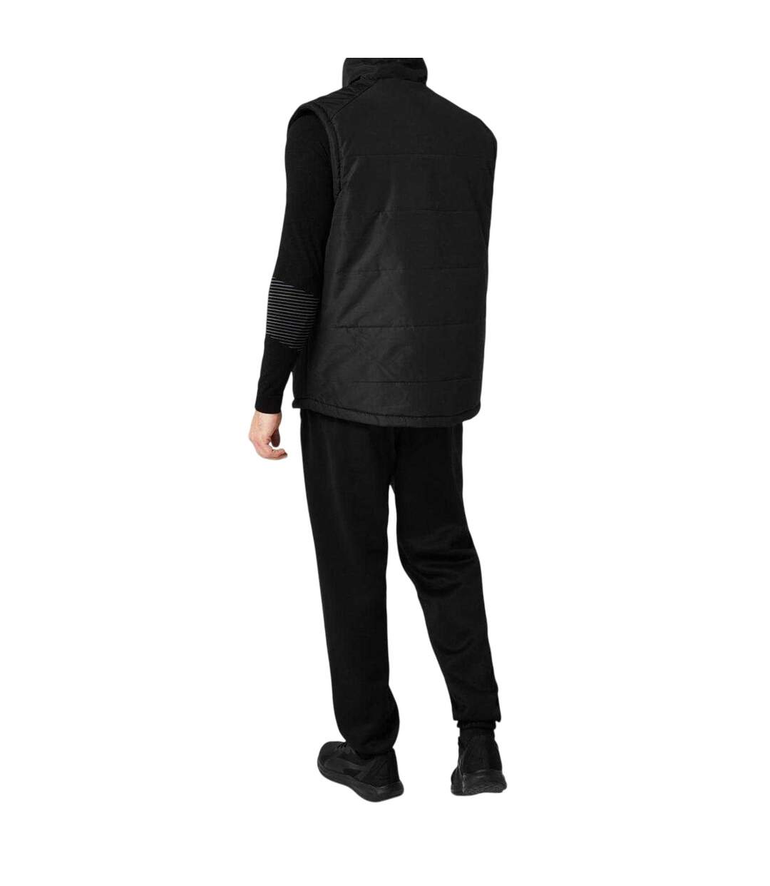 Doudoune Sans Manches Motif/style Logo Homme Noir Slazenger-3