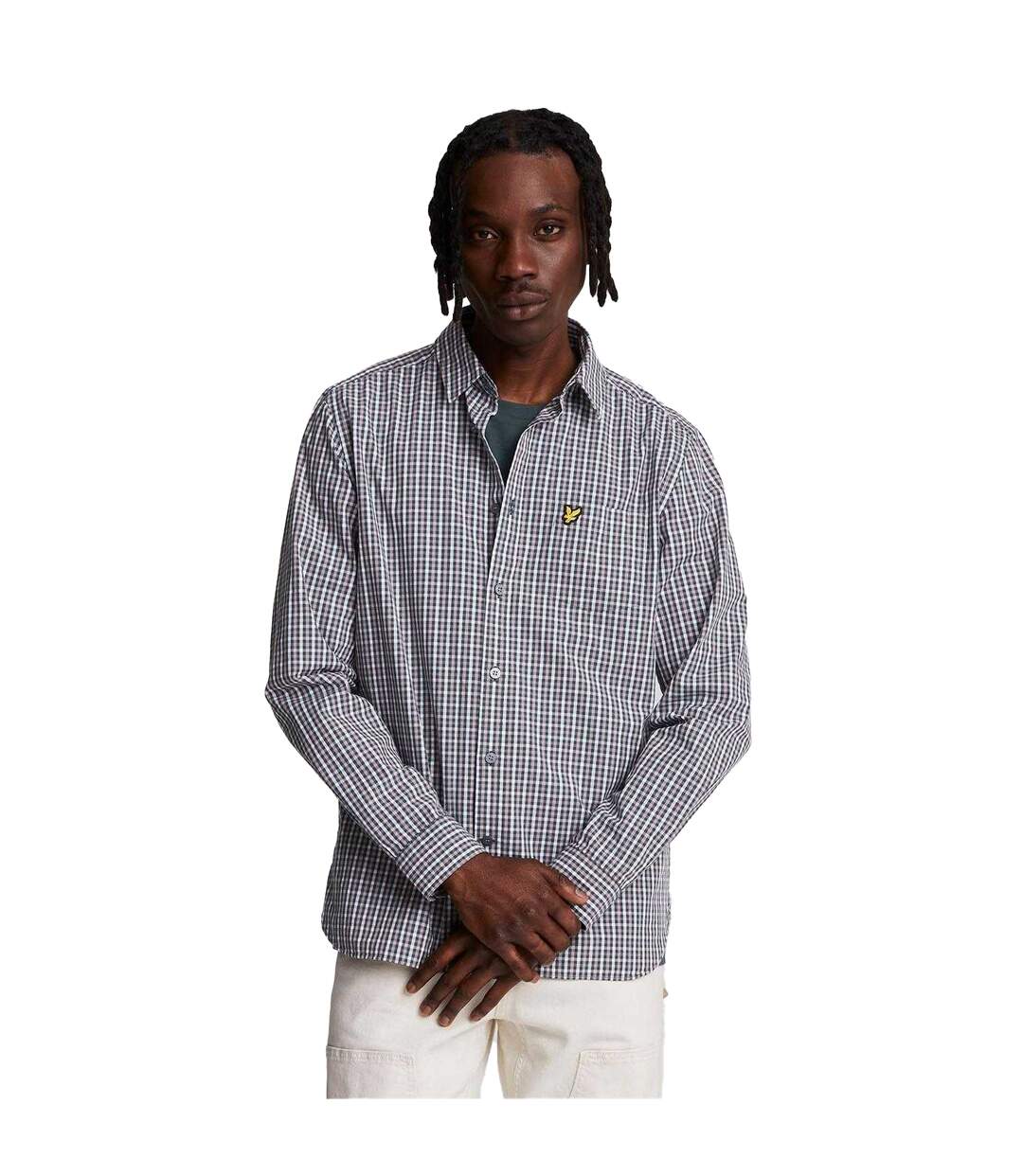 Chemise À Boutons Homme Bleu Lyle & Scott-1