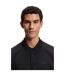 Mens Pique Polo Shirt Black Boss-4