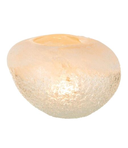 Vase Boule en Verre Sumina 13cm Beige
