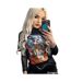 T-shirt Motif/style Rétro Adulte Noir Gremlins-1