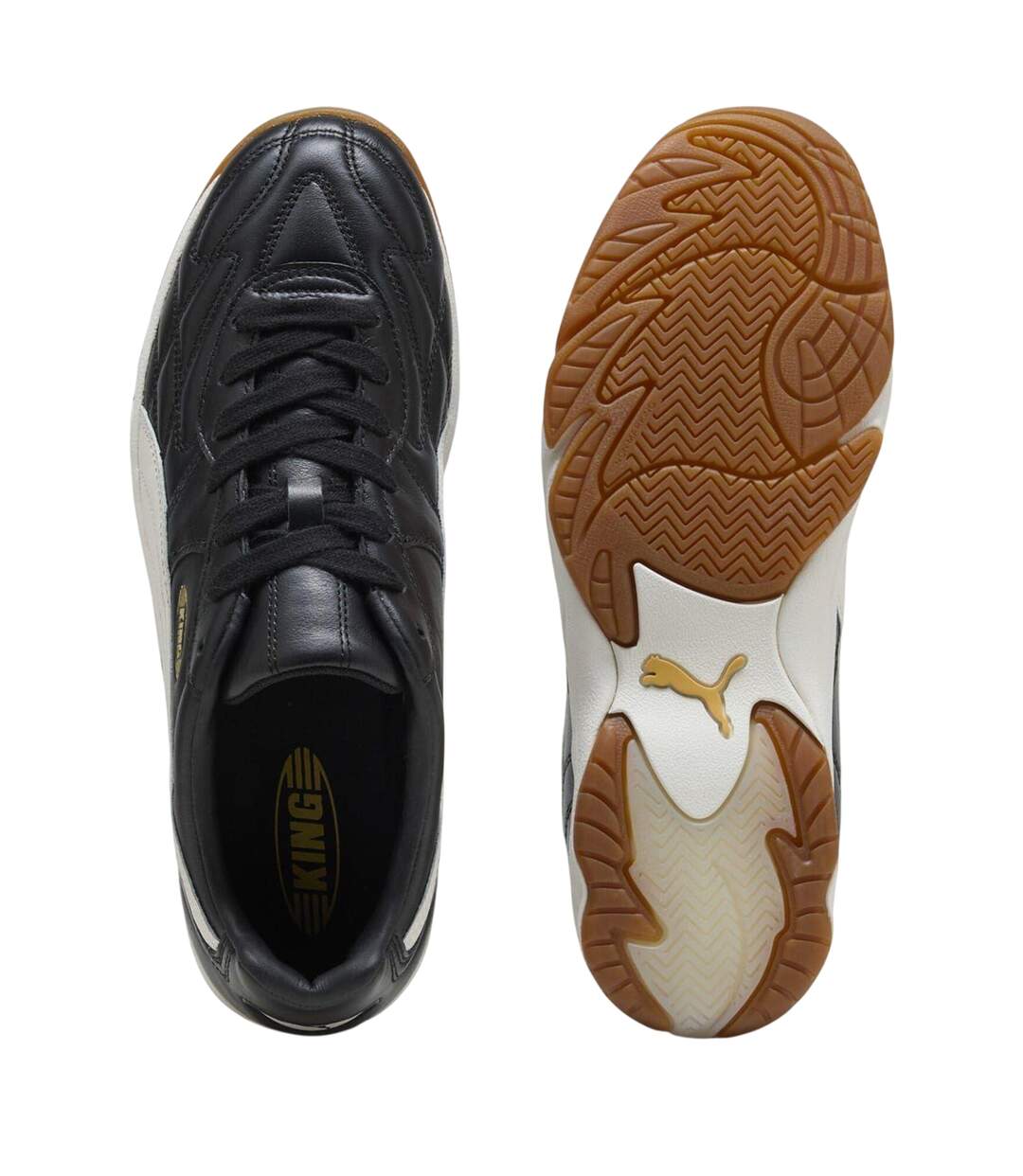 Mens King Indoor Football Trainers Black White Puma-4