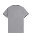 T-shirt Motif/style Rayure Contrastée Sur Bord Homme Gris Fred Perry-3
