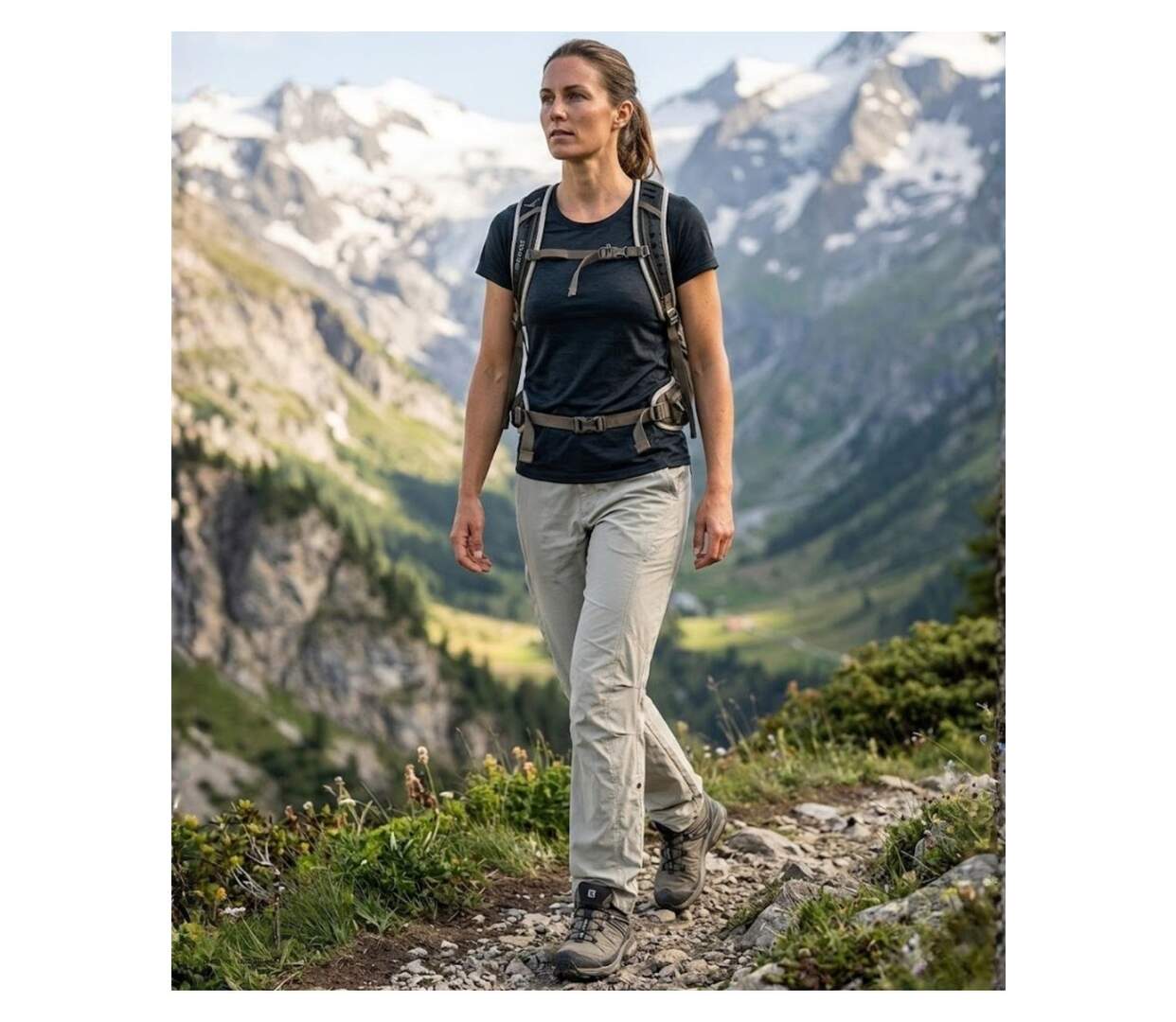 Pantalon Ogalo 111183U002 Beige : le confort d'une taille réglable allié à la légèreté du nylon-5