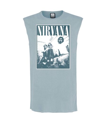 Amplified Mens Group Shot Nirvana Sleeveless Tank Top (Strange Blue)