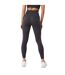 Womens/ladies Core High Rise Leggings Charcoal USA Pro-3