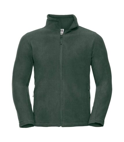 Russell Mens Full Zip Outdoor Fleece Jacket (Bottle Green)
