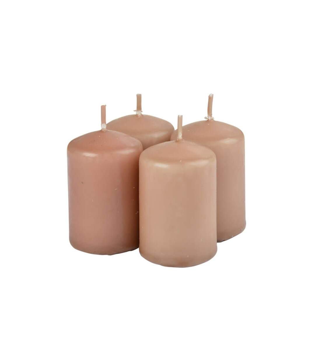 Lot de 4 Bougies Pilier Essentiel II 6cm Opium