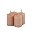 Lot de 4 Bougies Pilier Essentiel II 6cm Opium