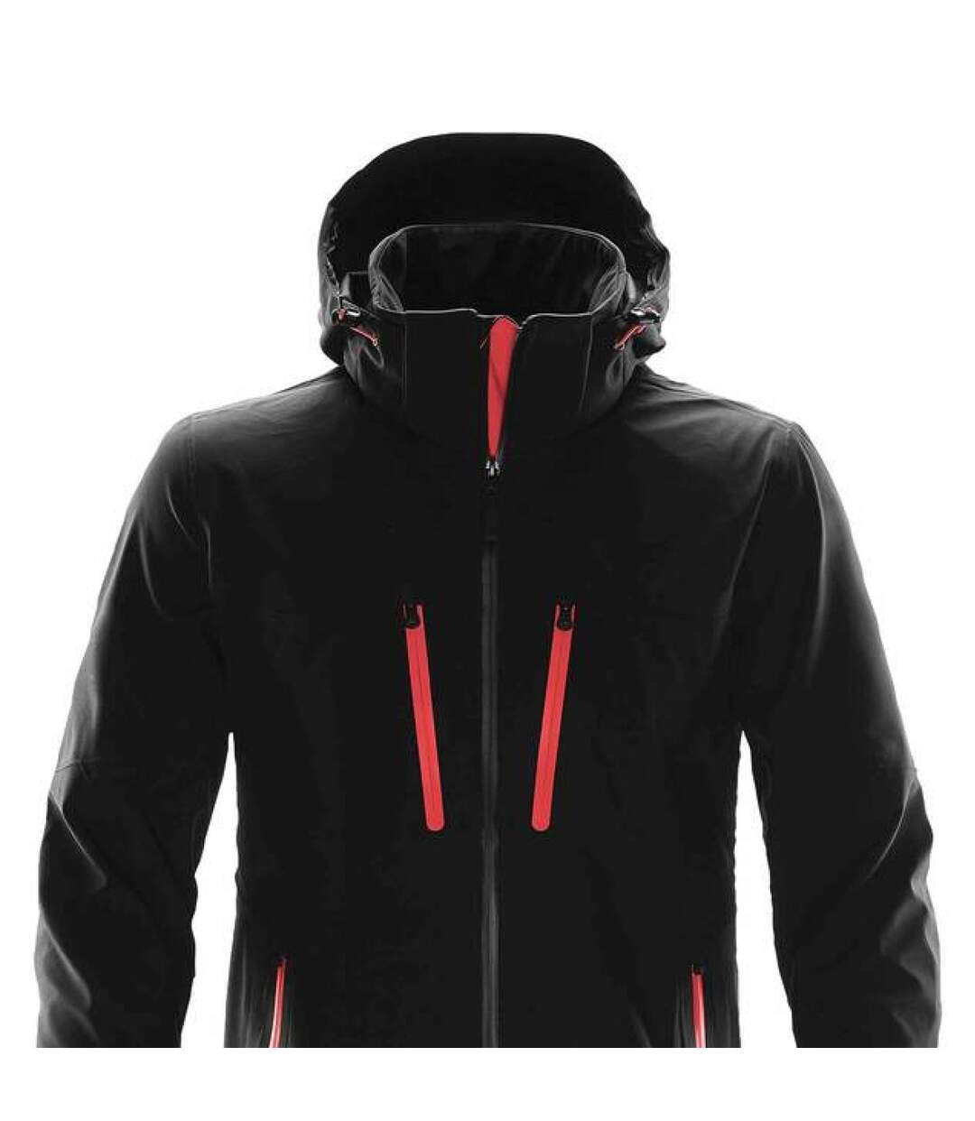 Veste Softshell Patrol Homme Noir Rouge Vif Stormtech-2