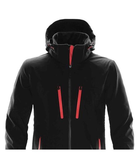 Veste Softshell Patrol Homme Noir Rouge Vif Stormtech
