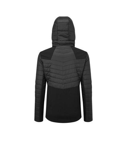 Womens/ladies hybrid insulated jacket black TriDri