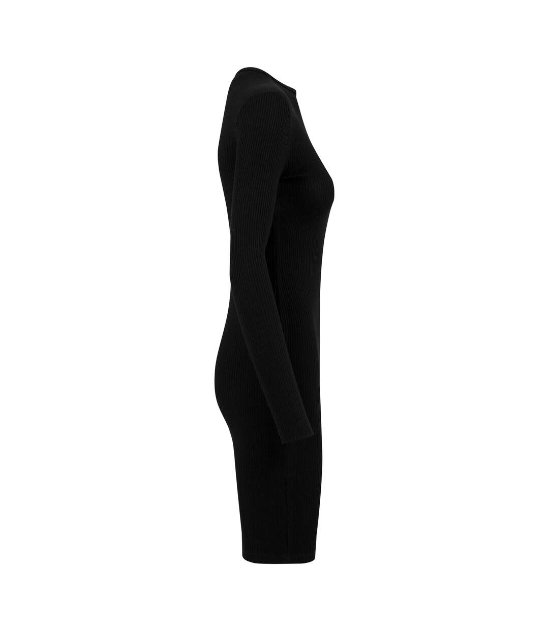 Robe Motif/style Côtelé Femme Noir Urban Classics-4