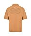 Mens Cuban Notch Neck Regular Shirt Brown Diesel-3