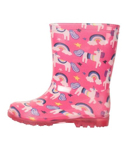 Bottes De Pluie Splash Tout-petit Rose Mountain Warehouse