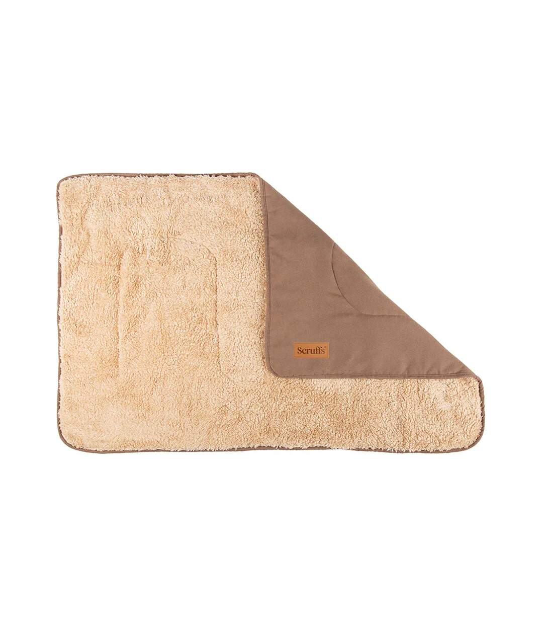 Snuggle faux suede dog blanket 75cm x 110cm terracotta Scruffs-1