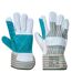 Unisex adult a230 double palm rigger gloves xl grey Portwest-1