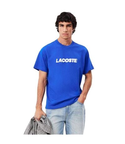 T-shirt Homme Bleu Blanc Lacoste