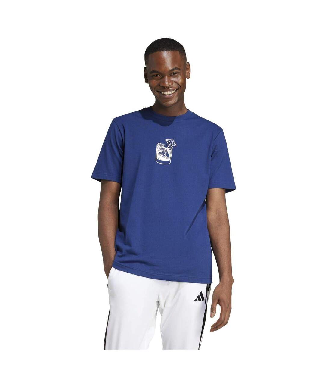 T-shirt The Triple Lemonade Homme Bleu Foncé Adidas-4