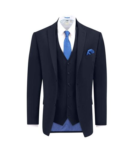 D555 Veste De Costume Cintrée Et Extensible Ted Homme Bleu Marine Duke