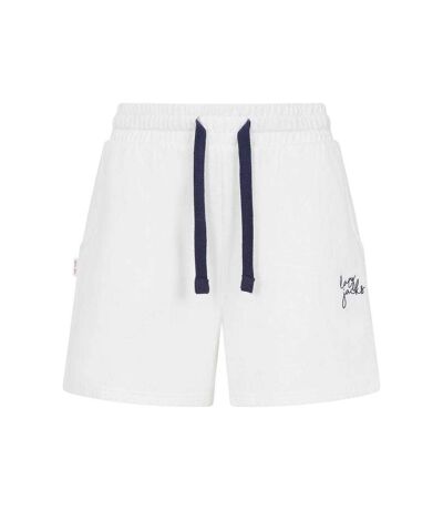 Womens/ladies Jersey Shorts White Lazy Jacks