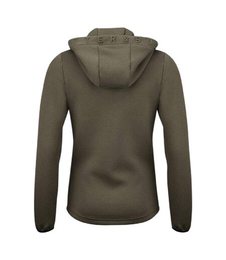 Womens/ladies Pemberton Lightweight Full Zip Hoodie Ivy Green Cutter & Buck