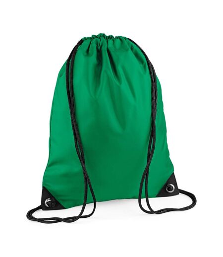 Premium Drawstring Bag One Size Kelly Green Bagbase