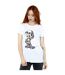Disney T-shirt boyfriend en coton Mickey Mouse Skeleton Femme/Ladies (Blanc) - UTBI36666-2