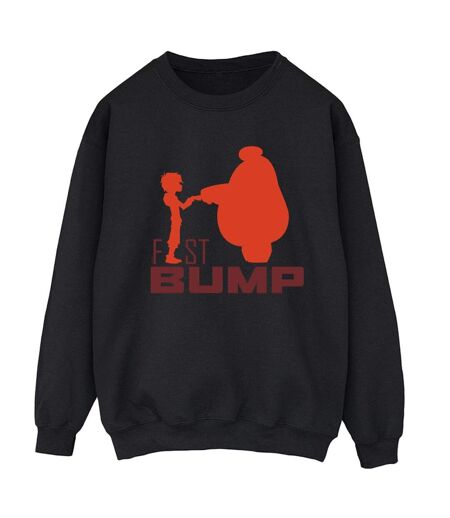 Disney Sweatshirt Big Hero 6 Womens/Ladies Baymax Fist Bump Cutout (Noir) - UTBI11693