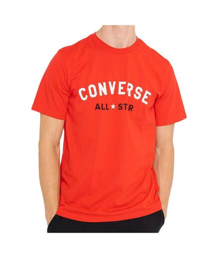 T-shirt Blanc Rouge Converse Printed - M