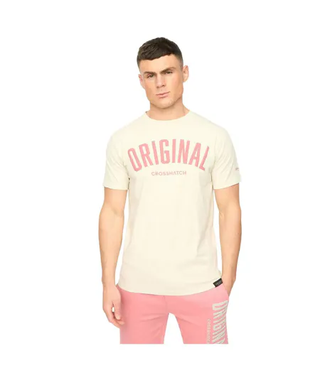 Mens Kensby T-shirt Neutral Crosshatch