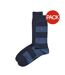 Chaussettes Motif/style Détail Contrasté Homme Bleu Marine Tommy Hilfiger-1