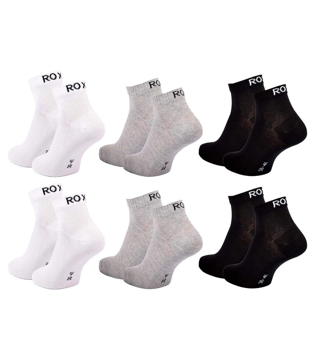 Chaussettes ROXY QUARTER Pack de 6 Paires 3562-3