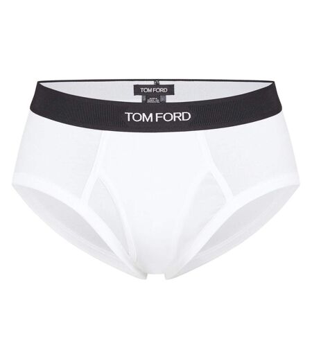 Lot De 2  Slips Motif/style Logo Homme Blanc Tom Ford