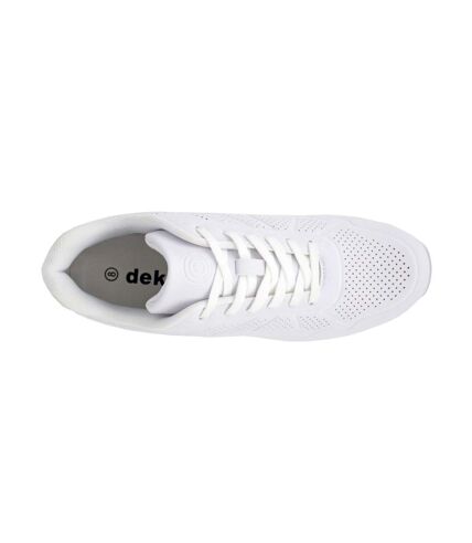 Dek Mens Penalty Lace Up Bowling Shoes (White/Gray) - UTDF2302