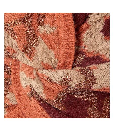 Pull orange femme kaporal camo
