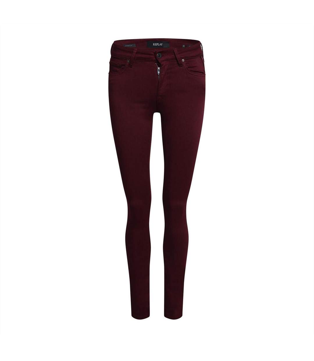 Womens/ladies New Luz Skinny Jeans Purple Replay-1