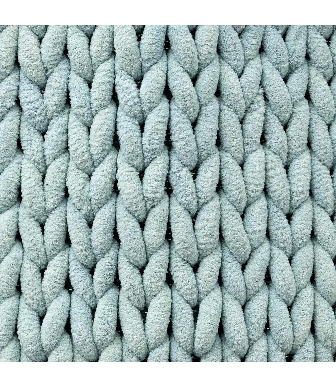 Tapis Salle de Bain Tissé Épais 50x75cm Bleu Arctique-3