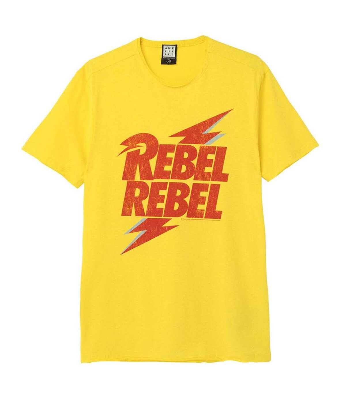 Amplified - T-shirt REBEL REBEL - Adulte (Jaune vif) - UTGD629