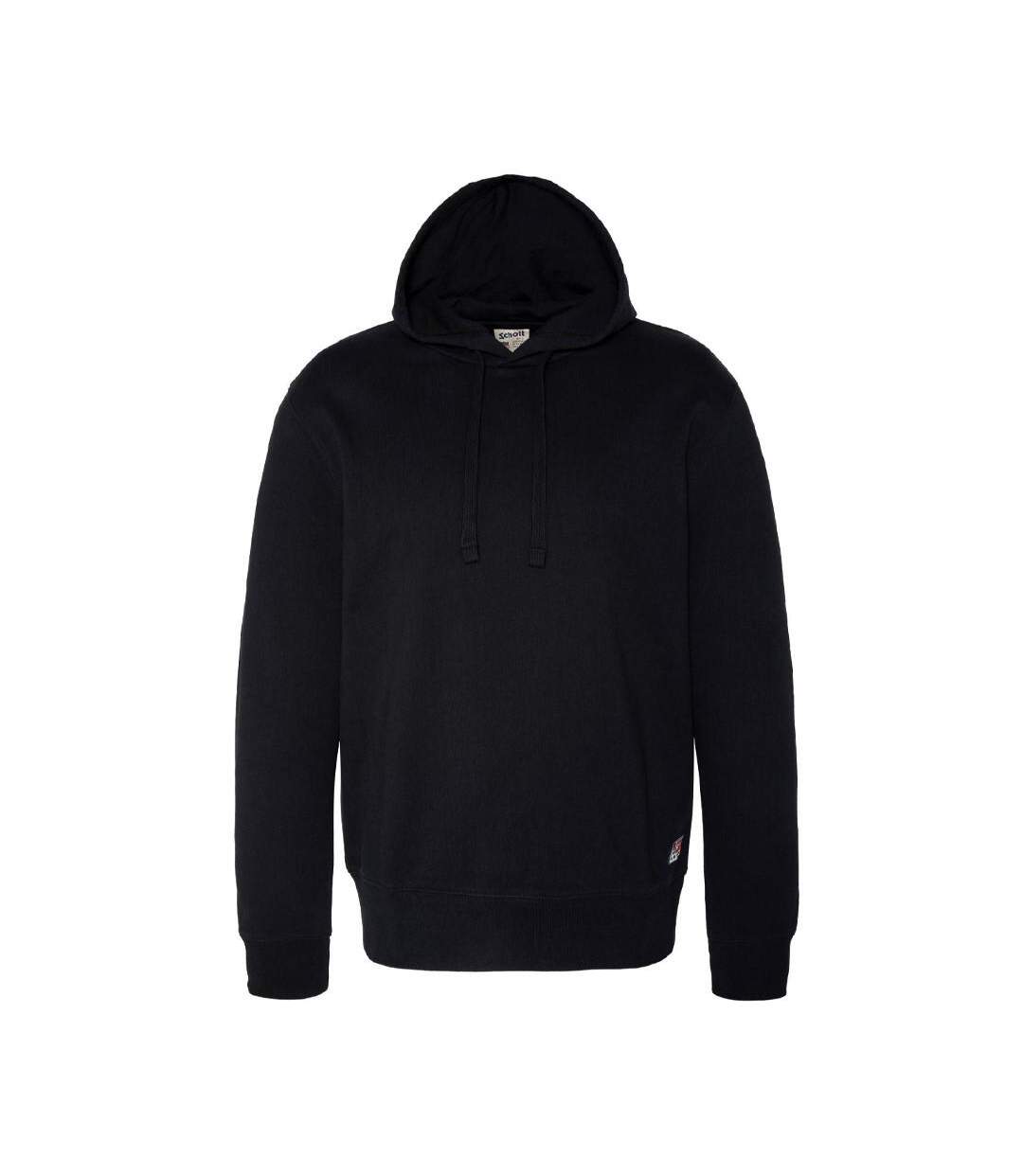 Sweat À Capuche Noir Homme Schott SWH800 - S