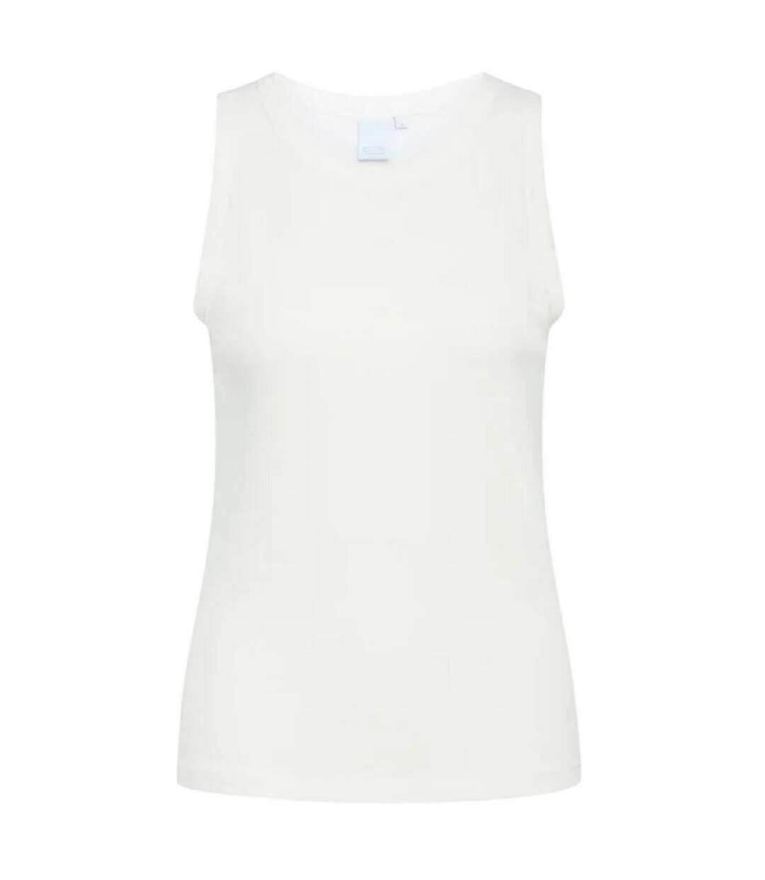 Womens/ladies Anja Plain Sleeveless Tank Top Snow White CCDK Copenhagen-3