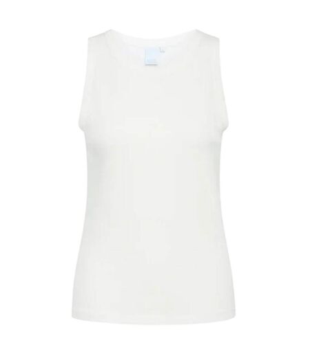 Womens/ladies Anja Plain Sleeveless Tank Top Snow White CCDK Copenhagen