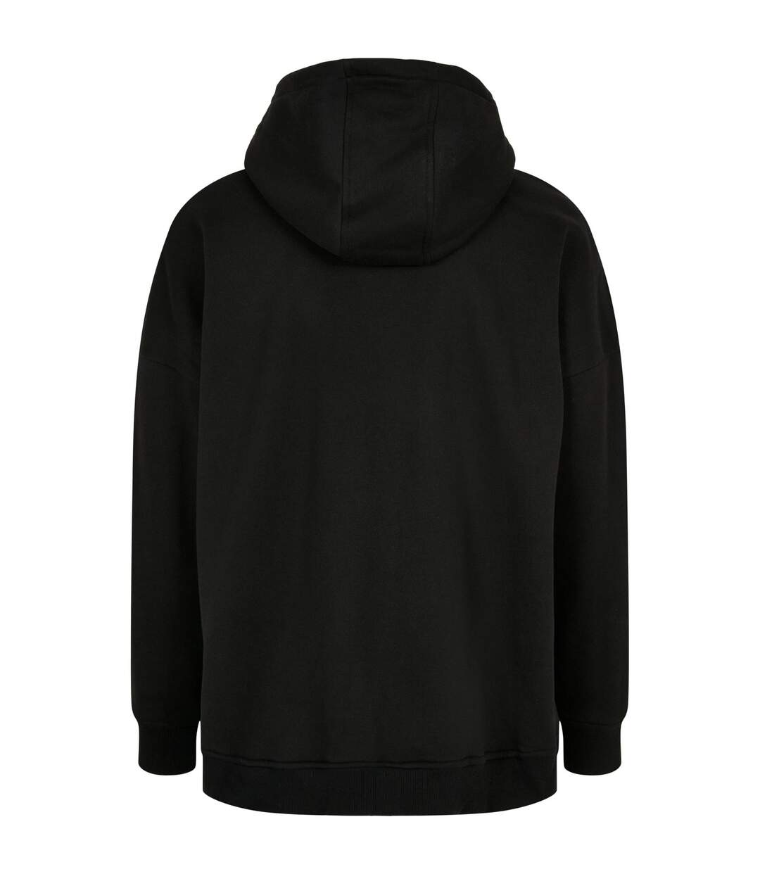 Mens Oversized Cut-on Hoodie Noir Build Your Brand-2