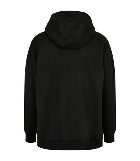 Mens Oversized Cut-on Hoodie Noir Build Your Brand