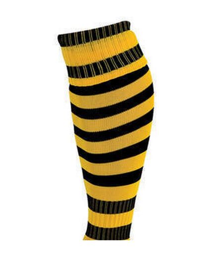 Unisex adult pro hooped football socks gold/black Precision