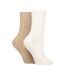 2 Pack Ladies Cashmere Wool Bed Socks for Sleep-1